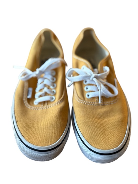 Vans Shoes - Vans Yellow Canvas Sneakers with White Insole and Black Logo